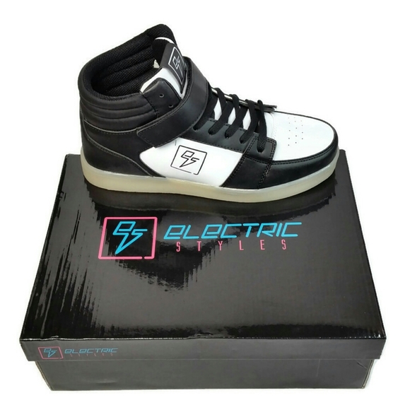 Electric Styles LED Women's High Top Light Up Glow Sneaker Shoes EDM Rave - Picture 3 of 11